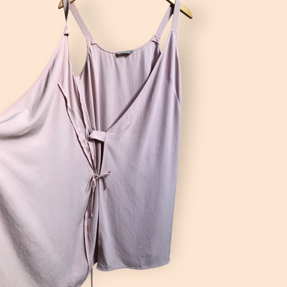 Everlane Women’s Pink Japanese Go Weave Tank MIDI Wrap Dress Pastel Women’s 2 - Picture 13 of 16